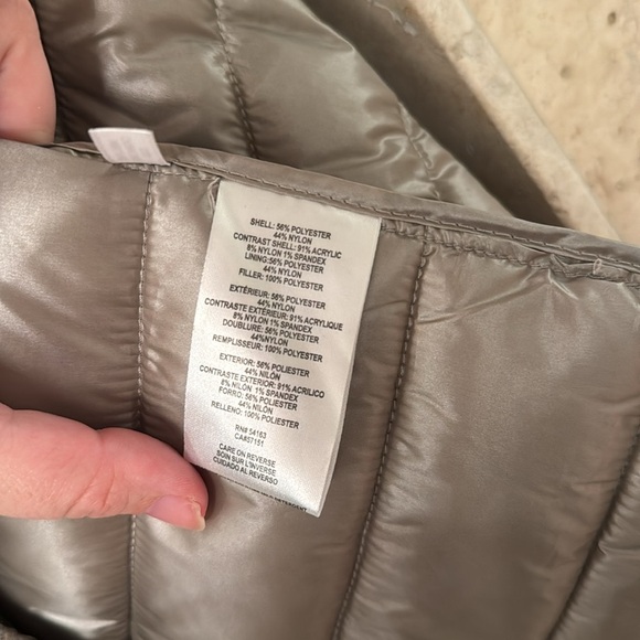 NWOT Calvin Klein Women’s Shimmery Cream Jacket - Picture 6 of 7